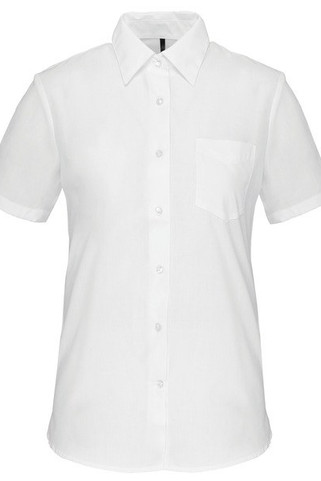 Kariban K548 - Womens Easy Care Polycotton Poplin Shirt with Pocket
