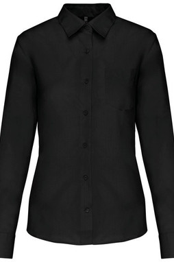 Kariban K549 - Camisa Feminina Manga Longa Popeline Confortável