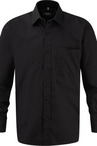 Russell Collection RU936M - Camicia Popeline puro cotone maniche lunghe