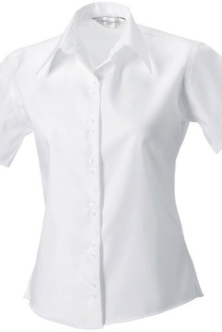 Russell Collection RU957F - Camicia donna Oxford maniche corte