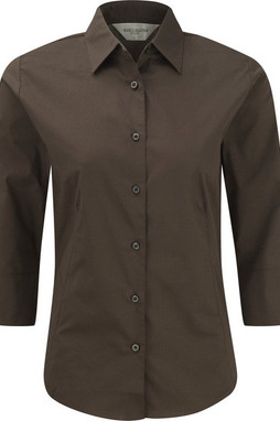 Russell Collection RU946F - Camicia donna maniche a 3/4