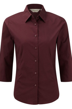 Russell Collection RU946F - Ladies 3/4 Sleeve Fitted Shirt