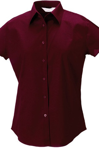 Russell Collection RU947F - Chemise Femme Ajustée, Manches Courtes
