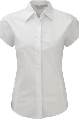 Russell Collection RU947F - Chemise Femme Ajustée, Manches Courtes