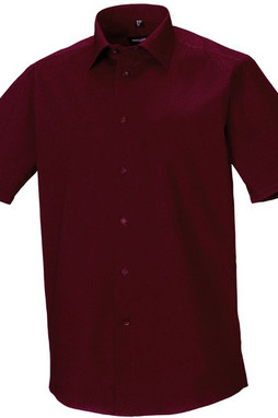 Russell Collection RU947M - Chemise Ajustée, Manches Courtes