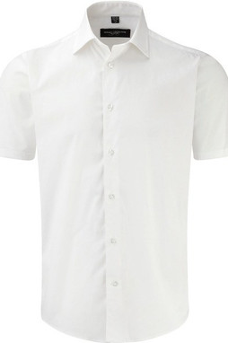 Russell Collection RU947M - Chemise Ajustée, Manches Courtes