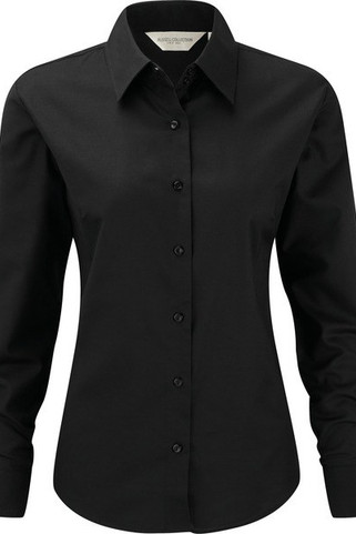 Russell Collection RU932F - Camicia donna Oxford maniche lunghe