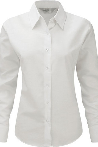 Russell Collection RU932F - Ladies Long Sleeve Easy Care Oxford Shirt