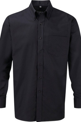 Russell Collection RU932M - Pflegeleichtes Oxford-Hemd mit Langarm