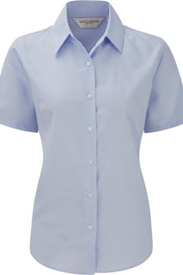 Russell Collection RU933F - Ladies' Short Sleeve Easy Care Oxford Shirt