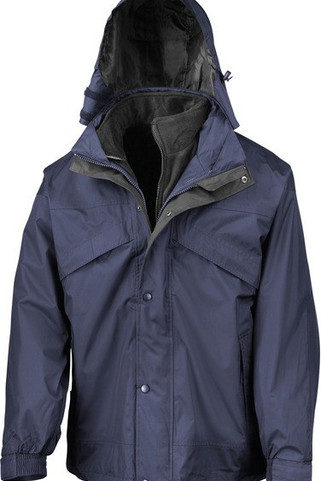 Result R68 - 3 In 1 Waterproof Jacket - Veste 3 En 1 Imperméable Doublée En Polaire Zip&Clip