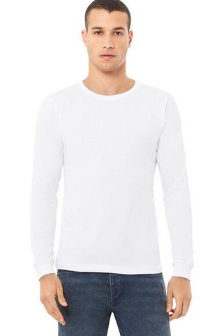 Bella B3501 - Camiseta Manga Larga de Algodón para Hombre