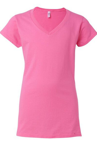 Gildan 64V00L - V-Neck T-shirt Junior Fit for Women