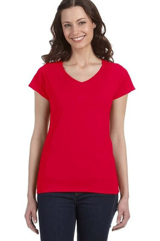 Gildan 64V00L - V-Neck T-shirt Junior Fit for Women