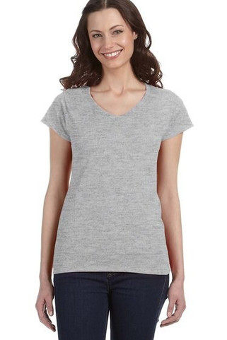 Gildan 64V00L - V-Neck T-shirt Junior Fit for Women