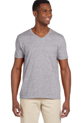 Gildan 64V00 - Premium T-Shirt Soft Style V-Neck Cotton Blend 