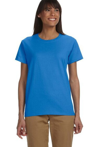 Gildan 2000L - Comfort Fit Ladies T-Shirt with Seamless Collar and Double-Needle Stitching