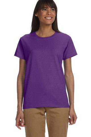 Gildan 2000L - Comfort Fit Ladies T-Shirt with Seamless Collar and Double-Needle Stitching