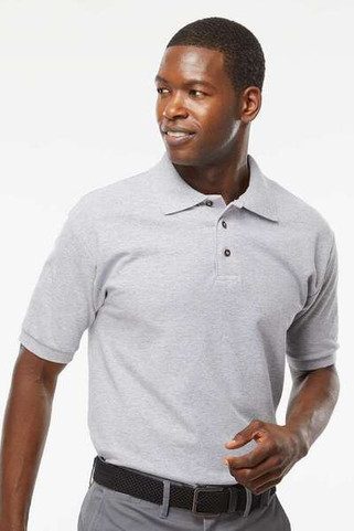 M & O Knits 7002 S/S COMBED RING SPUN PIQUÉ POLO