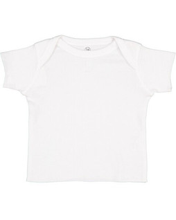 Rabbit Skins R3400 - Infant 5 oz. Baby Rib Lap Shoulder T-Shirt
