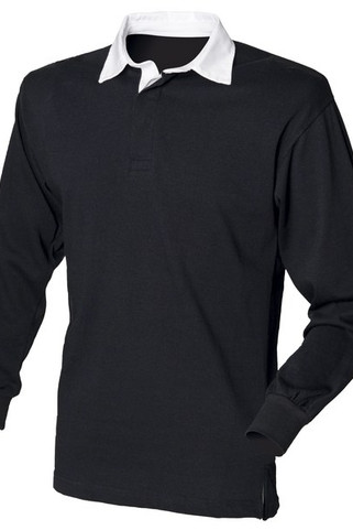 Front row FR100 - Tricou Rugby din Bumbac Heritage cu Guler Clasic