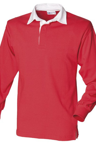 Front Row FR100 - Polo Da Rugby Semplice A Maniche Lunghe