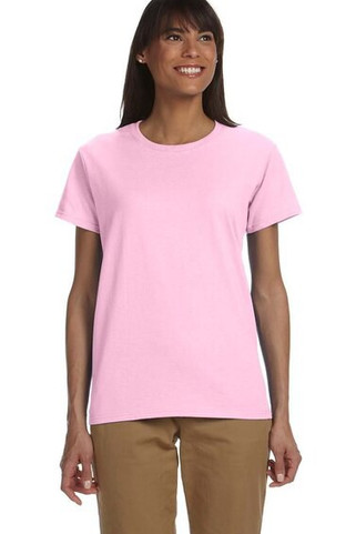 Gildan 2000L - Comfort Fit Ladies T-Shirt with Seamless Collar and Double-Needle Stitching