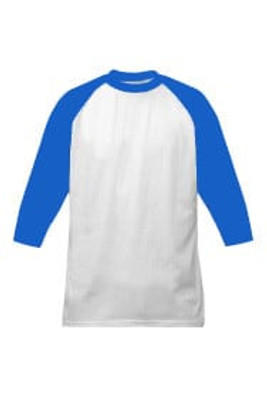 M & O Knits 5540 ADULT BASEBALL T-SHIRT
