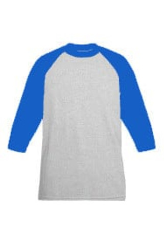 M & O Knits 5540 ADULT BASEBALL T-SHIRT