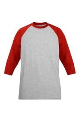 M & O Knits 5540 ADULT BASEBALL T-SHIRT