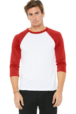 Bella B3200 - Unisex ¾ sleeve baseball tee