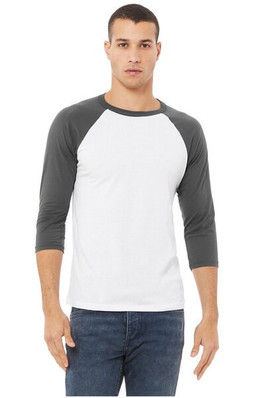 Bella B3200 - Unisex ¾ sleeve baseball tee