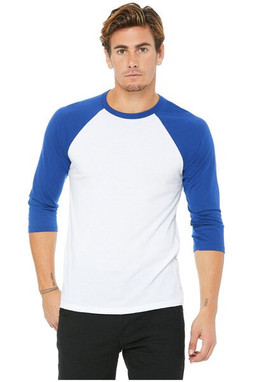 Bella B3200 - Unisex ¾ sleeve baseball tee