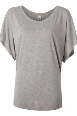 Bella B8821 - Elegant Draped Dolman Sleeve Top