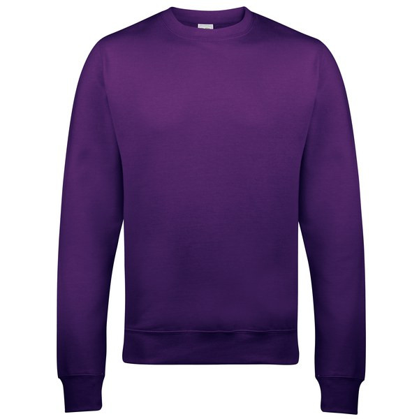 AWDIS JUST HOODS JH030 - Alsidig Unisex Sweatshirt med Aftageligt Mærke
