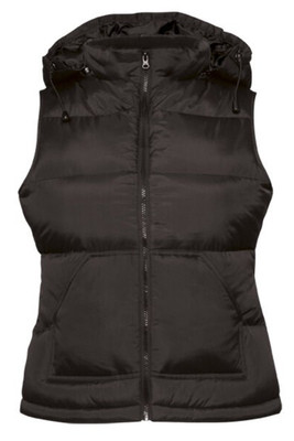 B&C Collection BA670 - Chic Feather-Touch Hooded Bodywarmer