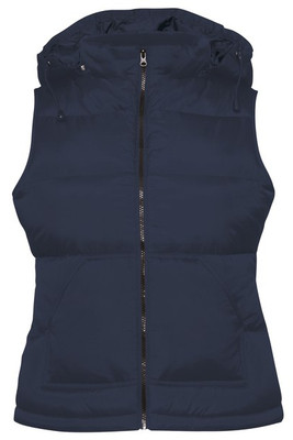 B&C BA670 - Šik pernati prsluk s kapuljačom na dodir