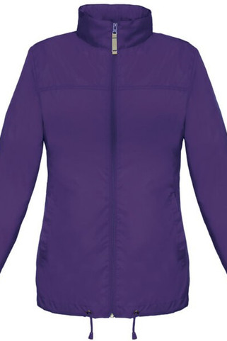 B&C Collection B601F - Feminine Fit Windbreaker Jacket with Concealed Hood