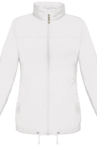 B&C Collection B601F - Feminine Fit Windbreaker Jacket with Concealed Hood