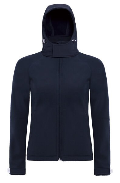 B&C Collection B630F - Naisten Monikäyttöinen Softshell-takki Hupulla