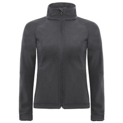 B&C B630F - Dames Softshell Jas met Afneembare Capuchon