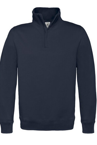 B&C BA406 - Sweatshirt med 1/4 lynlås