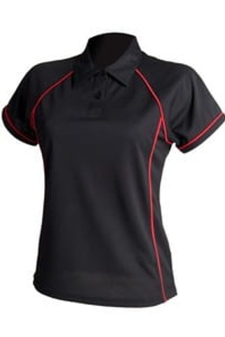 Finden & Hales LV371 - Ladies Performance Piped Polo Shirt