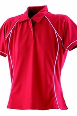 Finden & Hales LV371 - Ladies Performance Piped Polo Shirt