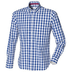 Front Row FR500 - Long Sleeve Checked Cotton Shirt