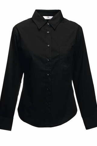 Fruit of the Loom SS012 - Lady-fit poplin long sleeve shirt
