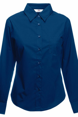 Fruit of the Loom SS012 - Lady-fit poplin long sleeve shirt