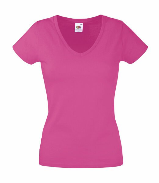 Fruit of the Loom SS047 - Lady-fit valueweight v-kaula-aukkoinen t-paita