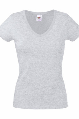 Fruit of the Loom SS047 - Lady-fit valueweight v-neck tee
