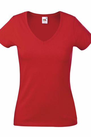 Fruit of the Loom SS047 - Womens V-neck T-shirt